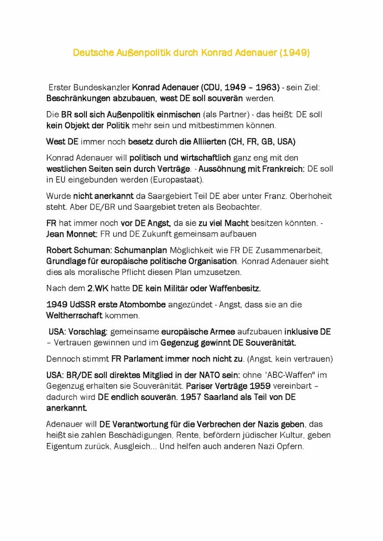 Know Deutsche Außenpolitik / Konrad Adenauer  thumbnail