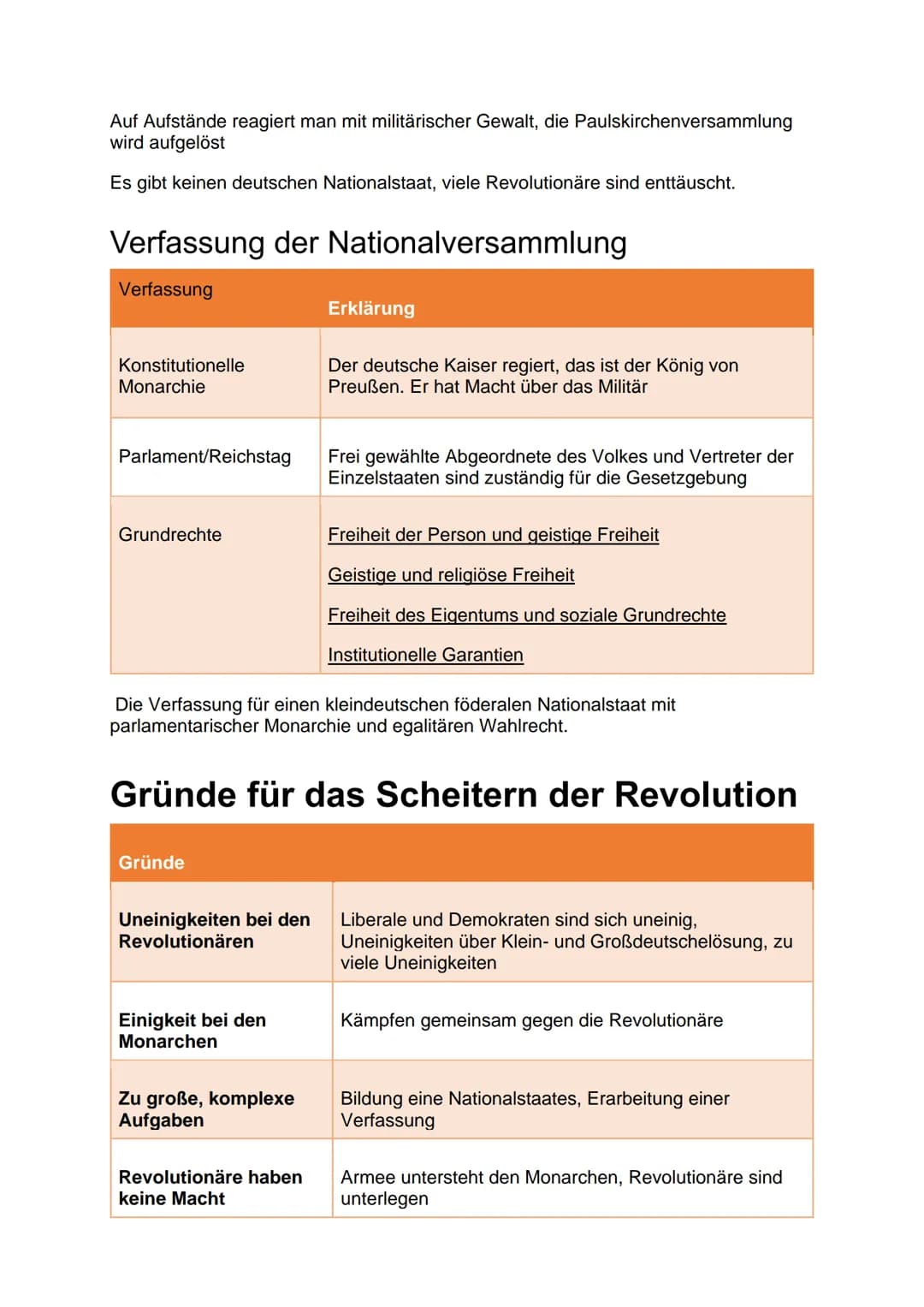 Märzrevolution
Erste richtige Revolution auf deutschem Gebiet
Auslöser: Extreme Armut vieler Arbeiter + Februarrevolution 1848 in Frankreich