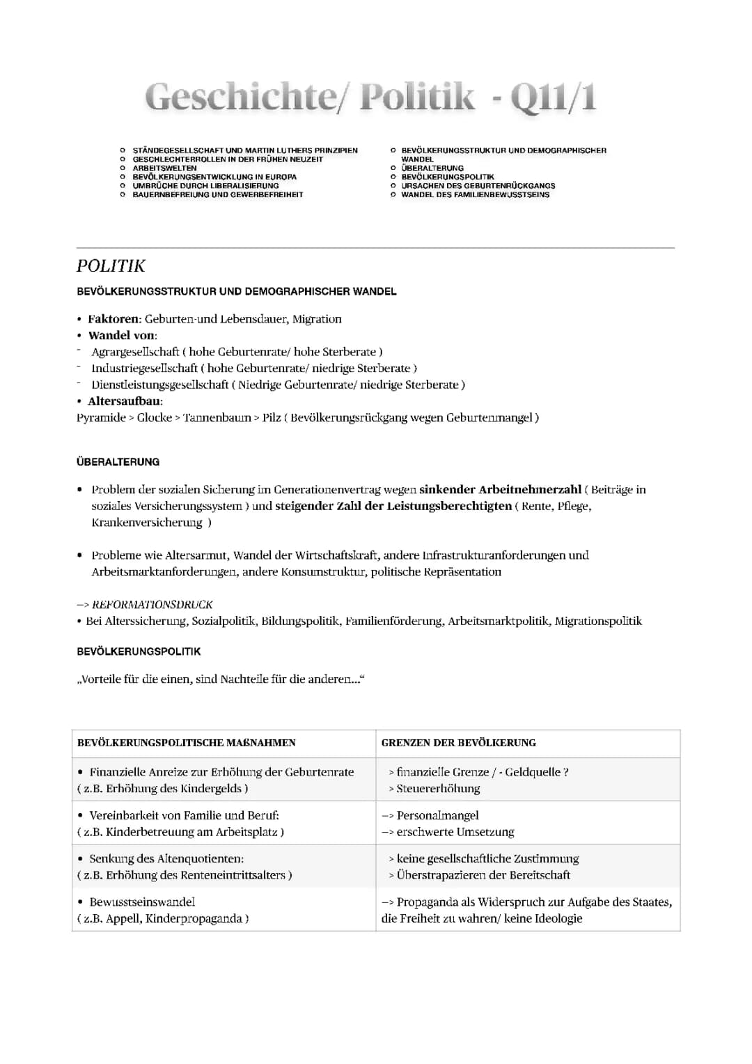 Klausurvorbereitung GSk 