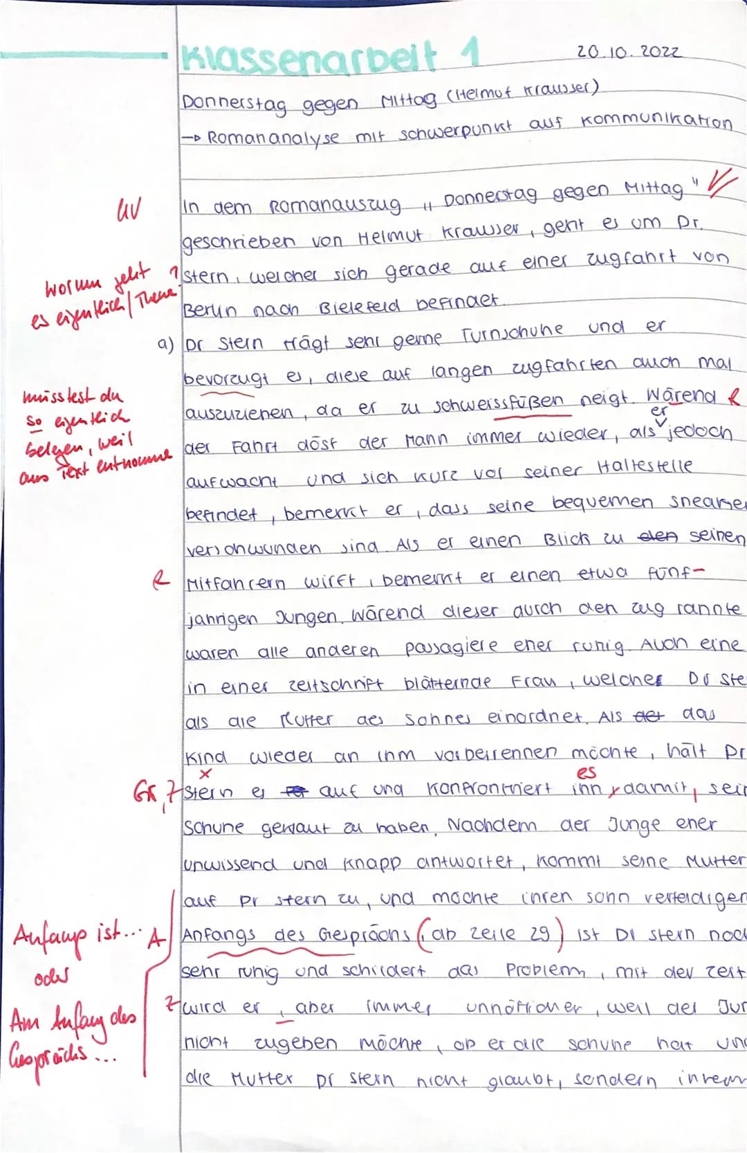 nur Sohn
und
Stern
D 10a/KA 1 / Einen Romanauszug analysieren, Schwerpunkt Kommunikation
Helmut Krausser (geb. 1964)
Donnerstag gegen Mittag