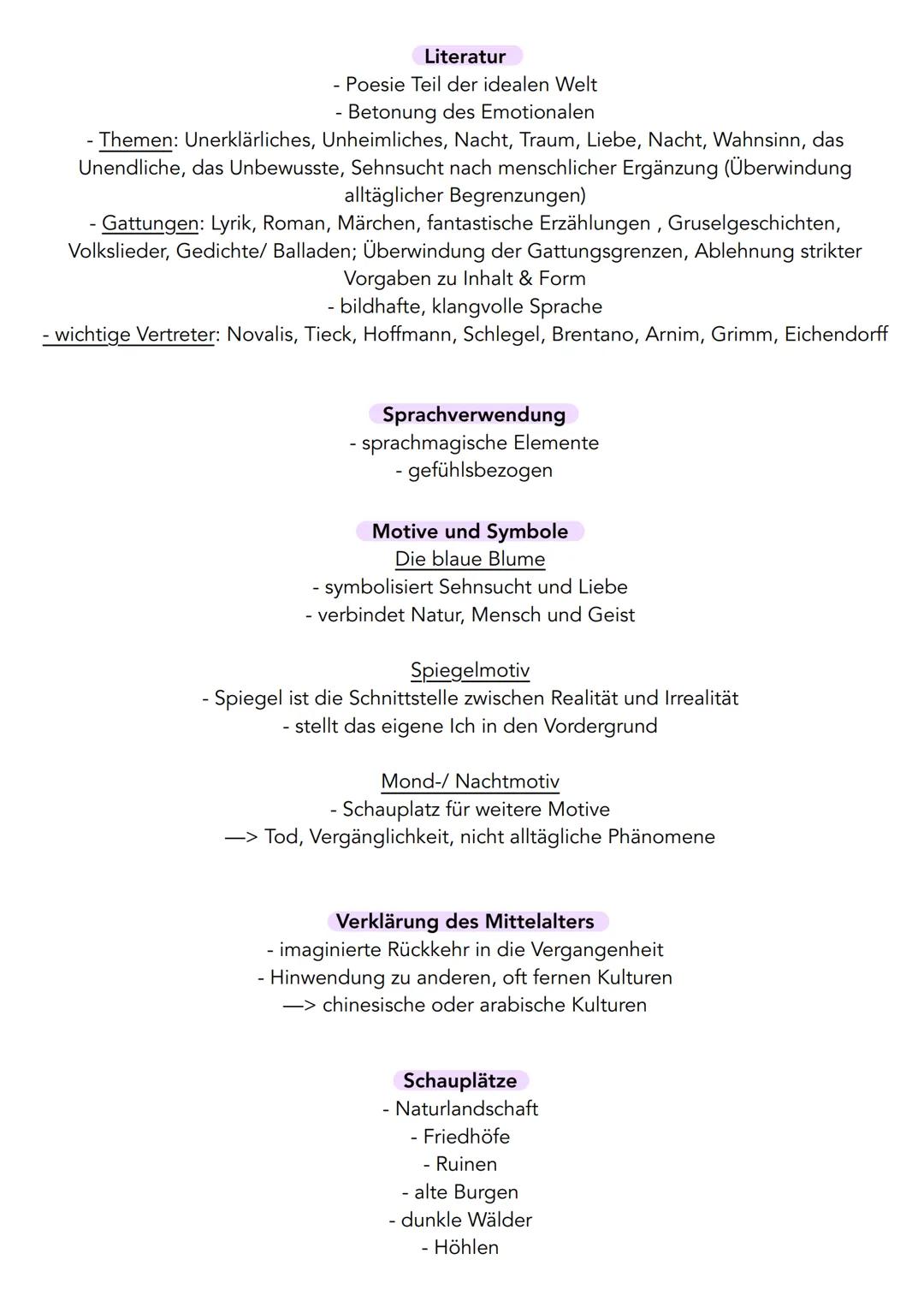# Romantik (1798-1835)

- Ursprünge in England aber auch in Deutschland
- Romantik versteht sich bewusst als Gegenbewegung zu den gesellscha