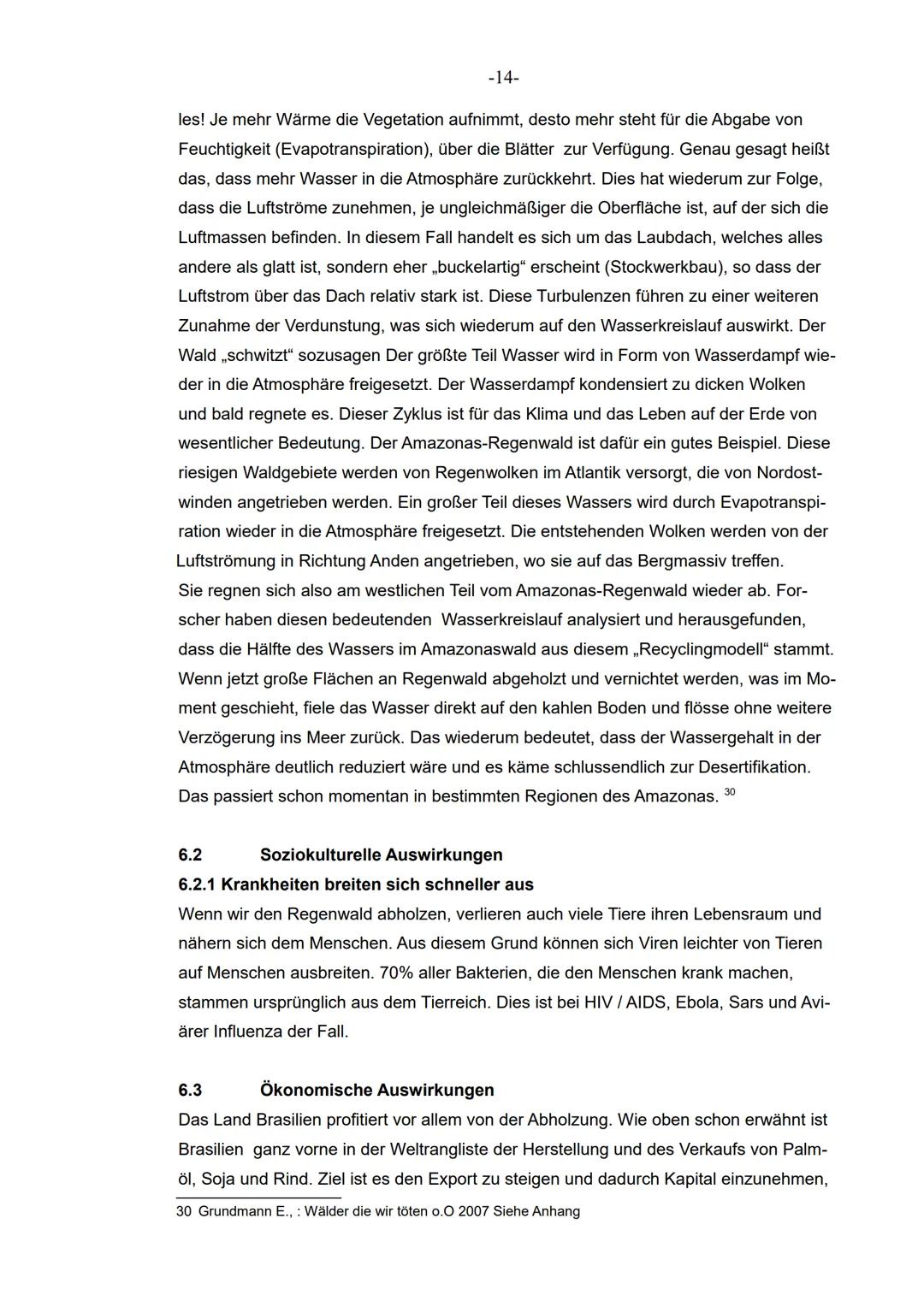 XII
im Grundkurs Erdkunde
Facharbeit
Schuljahr 2020/2021
Thema der Facharbeit
Ist der Regenwald noch zu retten?
- Die Auswirkungen der massi