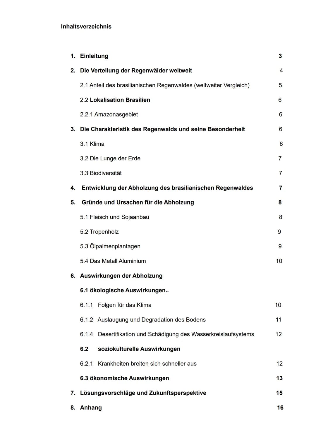 XII
im Grundkurs Erdkunde
Facharbeit
Schuljahr 2020/2021
Thema der Facharbeit
Ist der Regenwald noch zu retten?
- Die Auswirkungen der massi