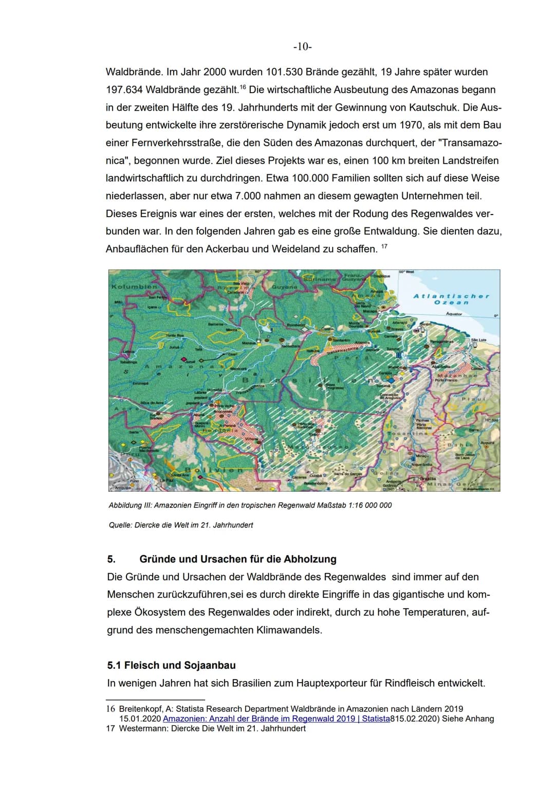 XII
im Grundkurs Erdkunde
Facharbeit
Schuljahr 2020/2021
Thema der Facharbeit
Ist der Regenwald noch zu retten?
- Die Auswirkungen der massi