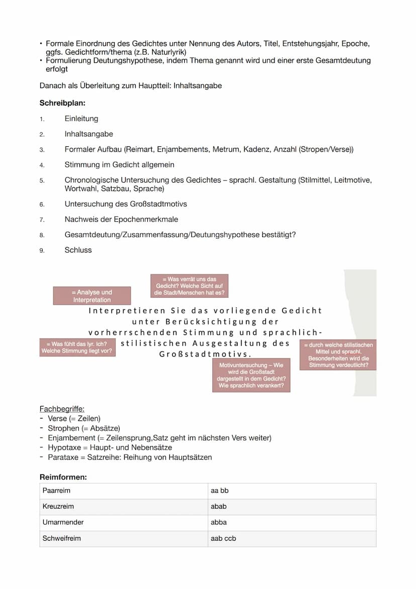 LYRIK
Deutsch LK Abitur Vorbereitung
Merkmale lyrischer Texte:
• Relativ kurzer Text in Versform (Ausnahme Ballade)
Gliederung in Verse und 