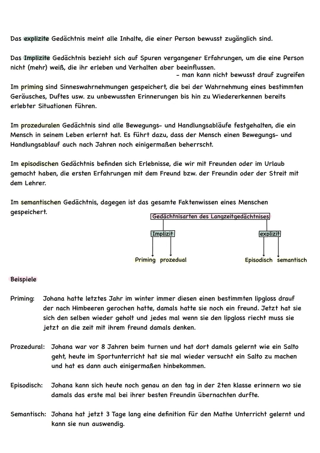 Gedächtnis
Ist die Fähigkeit des Organismus, Informationen zu verarbeiten, zu speichern und abrufen zu können.
Drei hauptsächliche Gedächtni