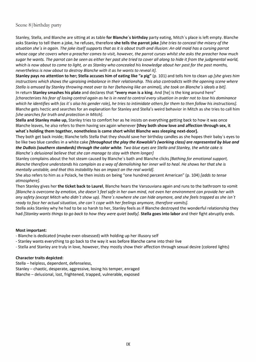 A streetcar named desire -guide
Individual summaries and analysis of the scenes in the play by Tennessee Williams
- analysis of the characte