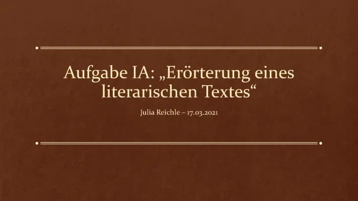 Know Erörterung eines literarischen Textes  thumbnail