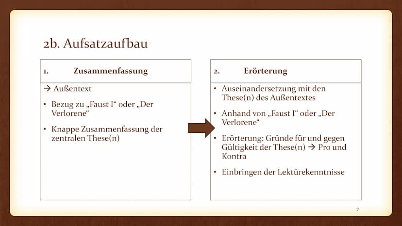 D/KS2
Erörterung eines literarischen Textes - Handout
Aufgabenstellung:
Aufgabe I Erörterung literarischer Texte
IA: Erörterung eines litera