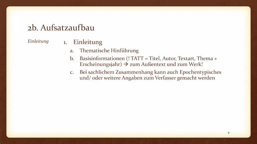D/KS2
Erörterung eines literarischen Textes - Handout
Aufgabenstellung:
Aufgabe I Erörterung literarischer Texte
IA: Erörterung eines litera
