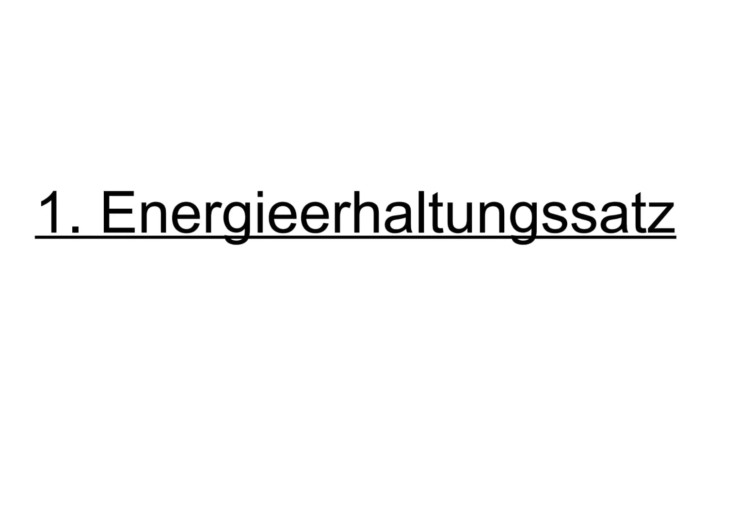 Erhaltungssätze 1. Energieerhaltungssatz Energien
Energie ist die Fähigkeit eines Körpers Arbeit zu verrichten.
Ein Körper, der arbeiten, wä