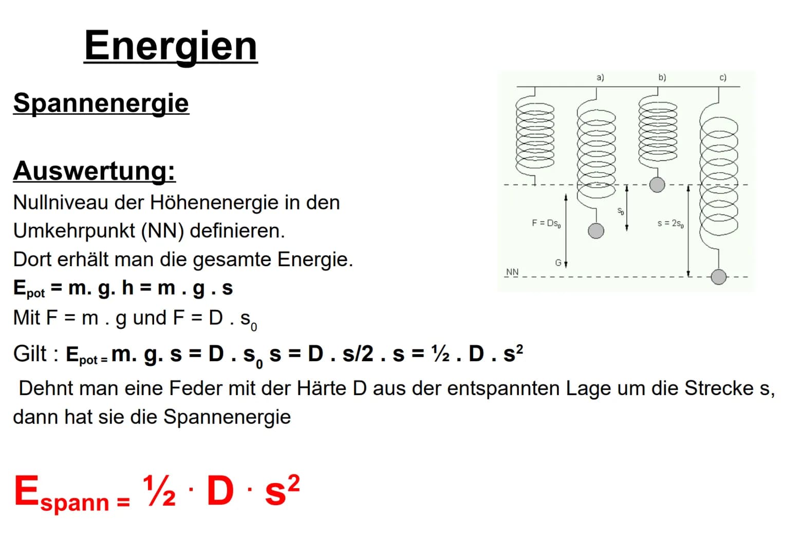 Erhaltungssätze 1. Energieerhaltungssatz Energien
Energie ist die Fähigkeit eines Körpers Arbeit zu verrichten.
Ein Körper, der arbeiten, wä