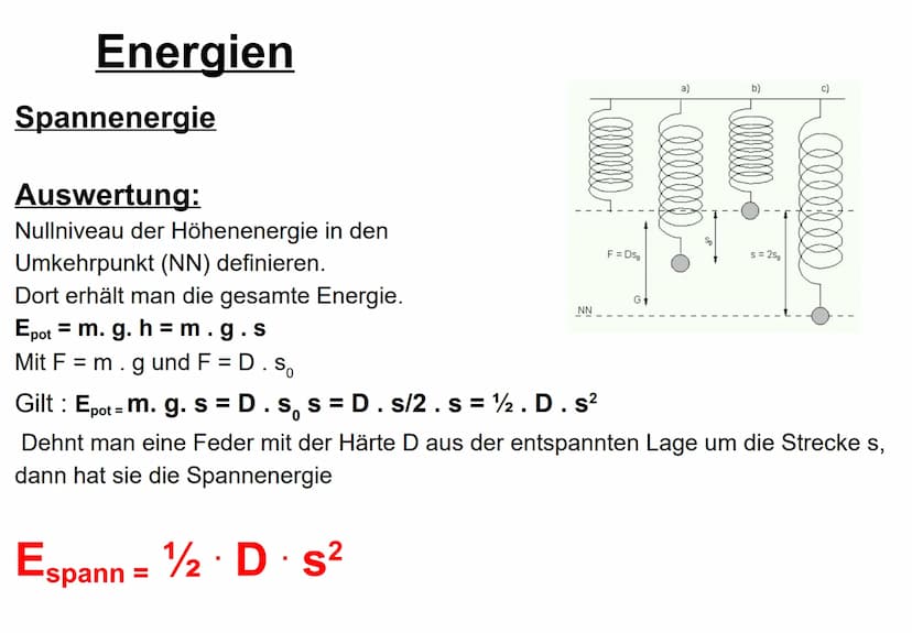 Erhaltungssätze 1. Energieerhaltungssatz Energien
Energie ist die Fähigkeit eines Körpers Arbeit zu verrichten.
Ein Körper, der arbeiten, wä