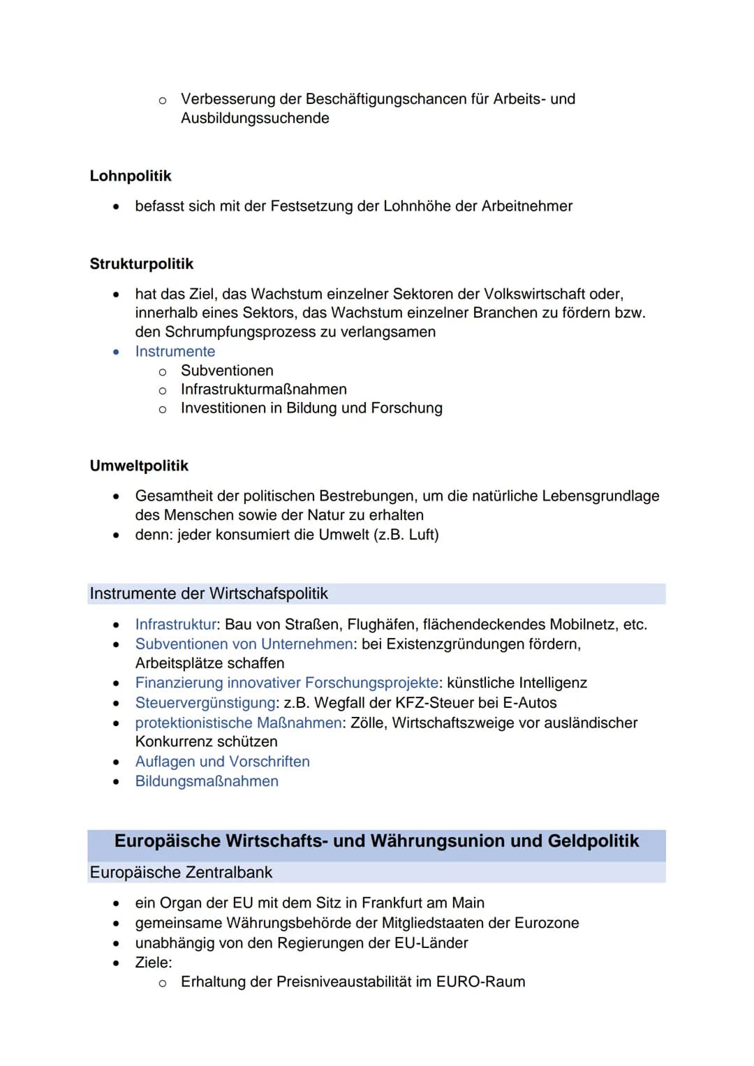●
Phasen des Konjunturzyklus
Aufschwung
●
●
●
●
Boom
●
●
●
●
●
●
●
●
WIRTSCHAFTSPOLITIK
Konjunktur und Wirtschaftsschwankungen
gibt die wirt