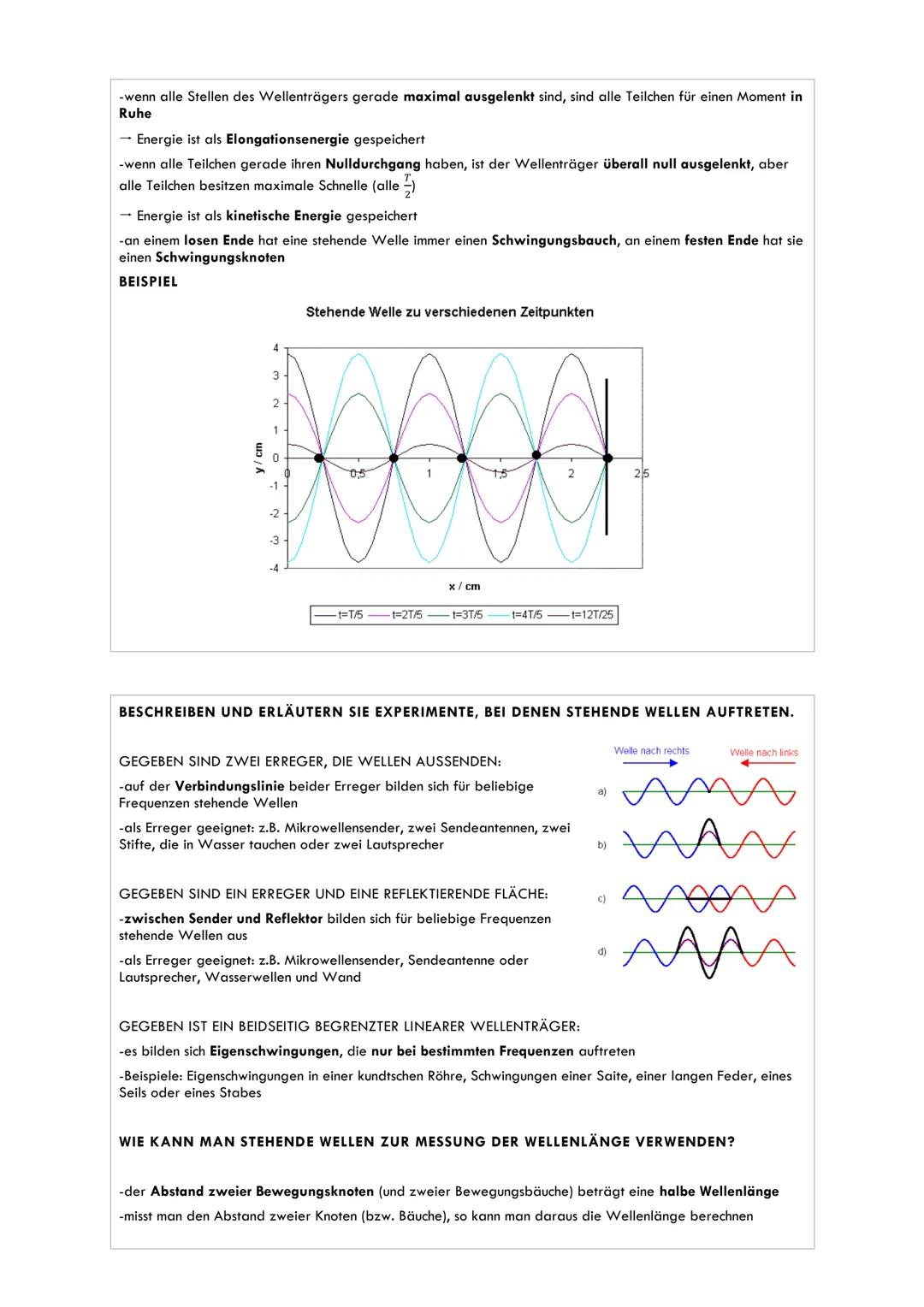 Schwingungen
HARMONISCHE SCHWINGUNG
WAS IST DIE VORAUSSETZUNG FÜR EINE HARMONISCHE SCHWINGUNG EINES
SCHWINGENDEN SYSTEMS?
-Voraussetzung für