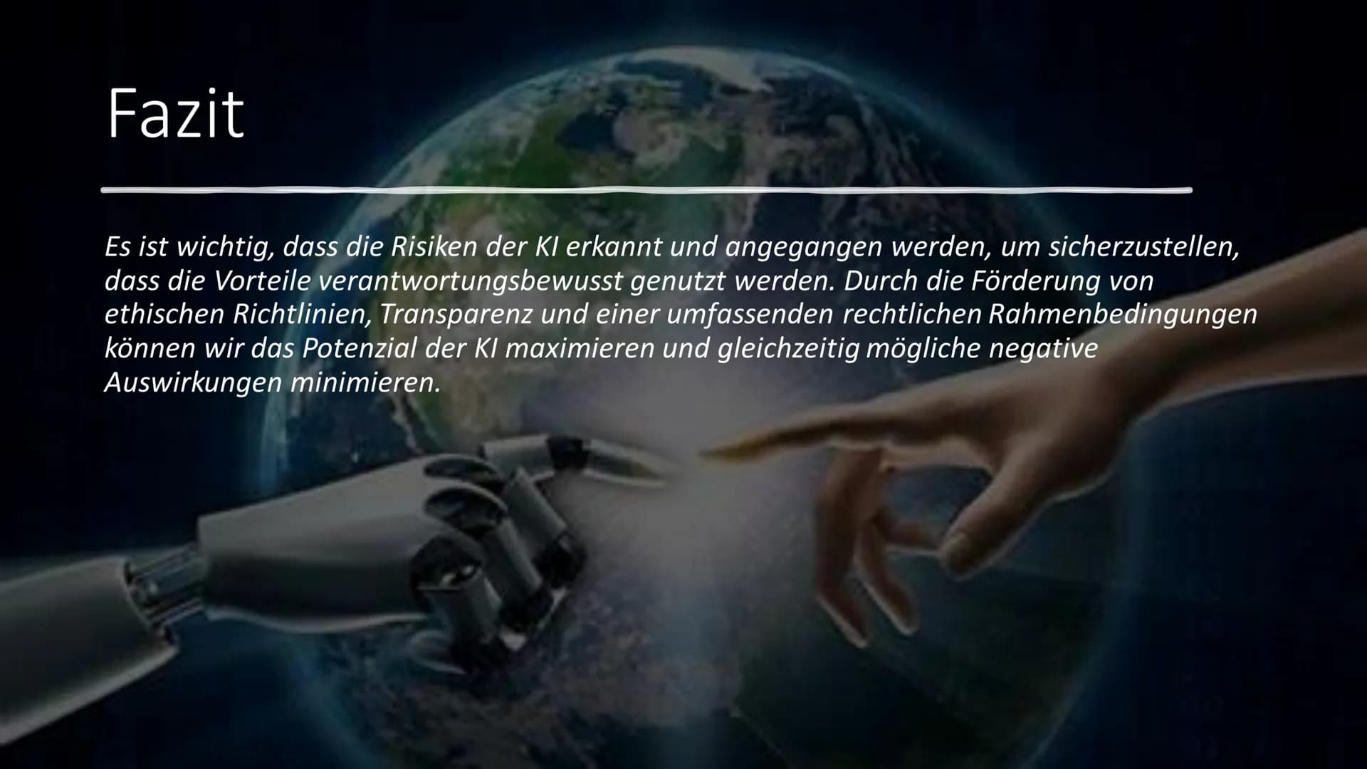 1
Die Vor- und
Nachteile
der Künstlichen
Intelligenz (KI)
Eine Präsentation im Rahmen des
Deutschunterrichtes der Klasse 9d
von Jule und Ste