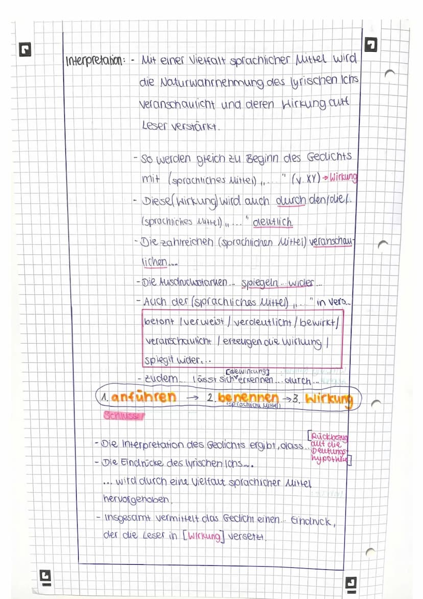 1
L
IG
Gliederung
Einleitung:
Titel des Gedichts
Autor
- Erscheinungsdatum (Erscheinungsjahr)
- Situation des Lyrischen ichs
- Deutungshypot