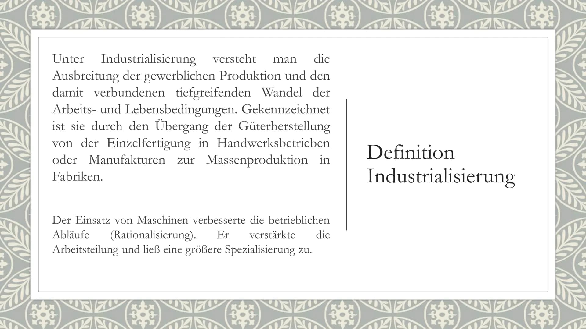 1
INDUSTRIE 1.0
Mechanisierung,
Dampfkreft, Webstuhl
1784
i
INDUSTRIE 2.0
Massenproduktion,
Montagelinie,
elektrische Energie
1870
INDUSTRIE