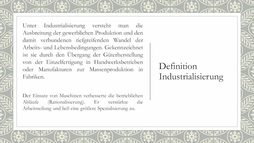 1
INDUSTRIE 1.0
Mechanisierung,
Dampfkreft, Webstuhl
1784
i
INDUSTRIE 2.0
Massenproduktion,
Montagelinie,
elektrische Energie
1870
INDUSTRIE