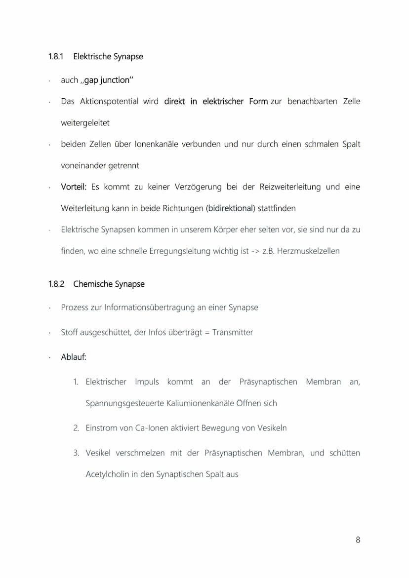 Neurobiologie
Inhaltsverzeichnis
1 Neurobiologische Grundlagen....
1.1 Reiz-Reaktions-Schemata.....
1.2 Aufbau von Neuronen.
1.3
1.4 Chemisc