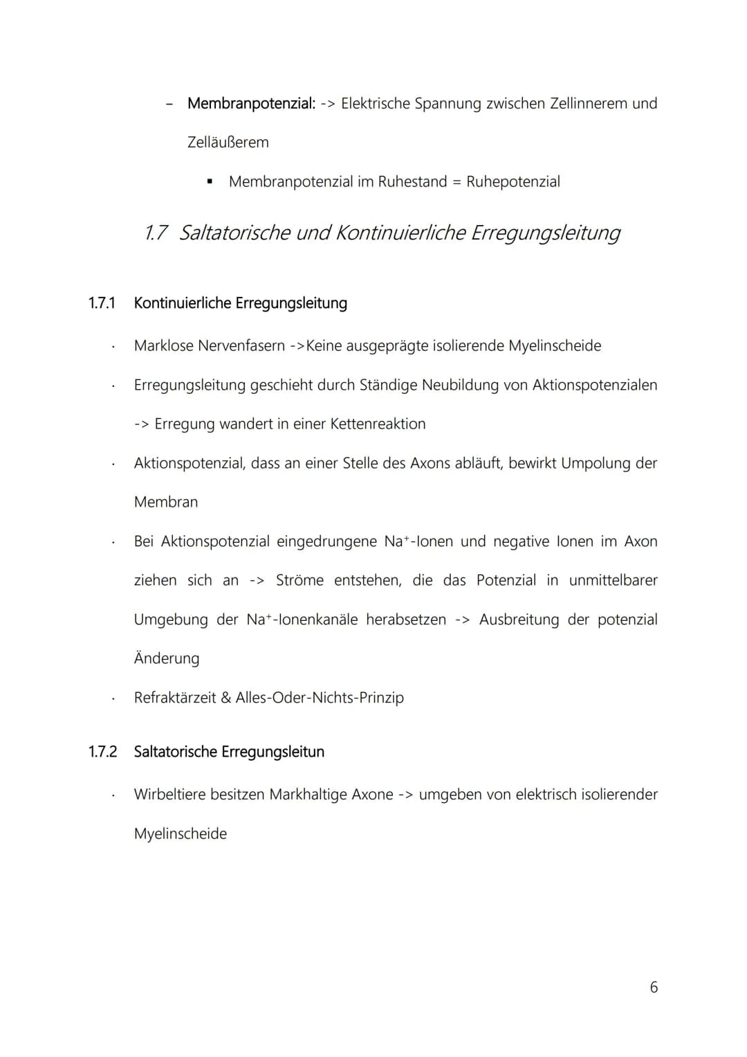 Neurobiologie
Inhaltsverzeichnis
1 Neurobiologische Grundlagen....
1.1 Reiz-Reaktions-Schemata.....
1.2 Aufbau von Neuronen.
1.3
1.4 Chemisc