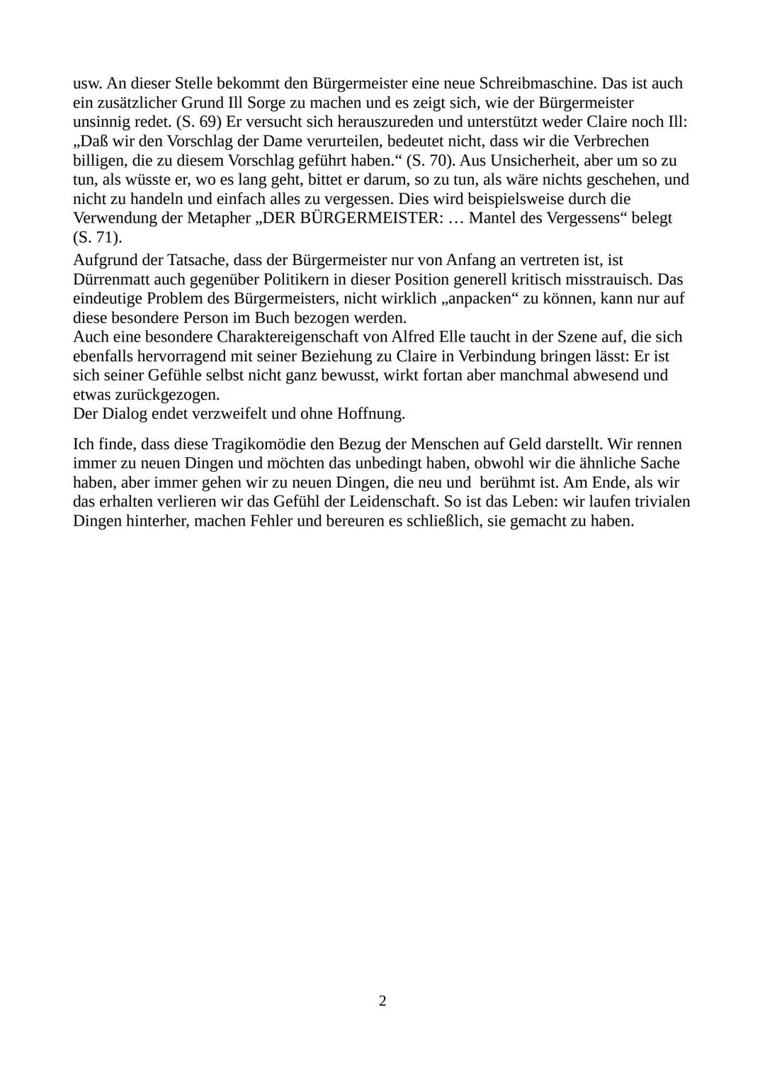 # Buch: 2. Akt - S. 67 bis 72 (Der Dialog zwischen Allfred Ill und den Bürgermeister)

Kann man alles mit dem Geld kaufen, auch die Gerechti