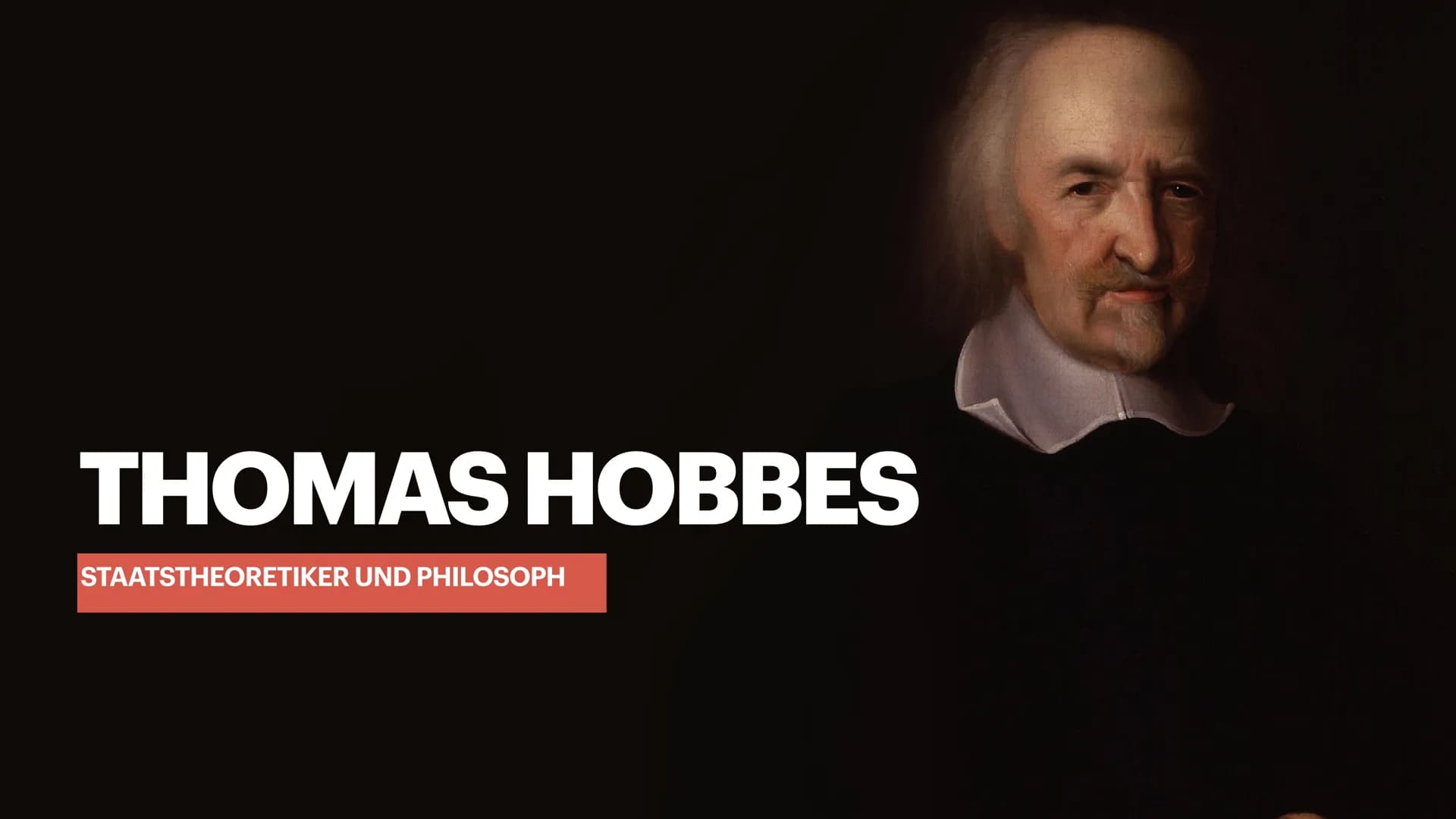 THOMAS HOBBES
STAATSTHEORETIKER UND PHILOSOPH Situation in England:
Gesellschaftlich und Politisch:
1639-1651: << Kriege der drei Königreich