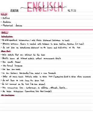 Know Outline, Analyse & Rhetorical devices  thumbnail