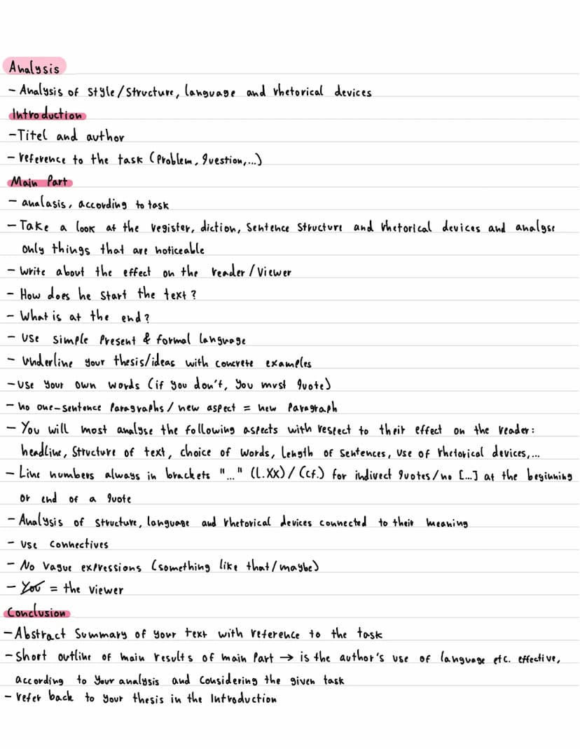 KLAUSUR
Inhalt
- Outline
- Analasis
- rhetorical devices.
Outline
Introduction
- Briefly hame
Use Simple Present
-No bibliographical informa
