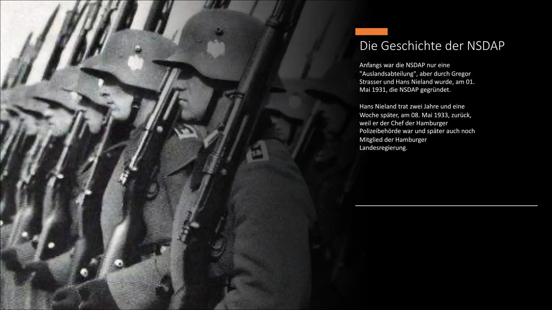 SOZIALISTISCH
5
C
A
Die
NSDAP
Nationalsozialistische
Deutsche Arbeiterpartei Inhaltsver-
zeichnis
• 1. Gründer der NSDAP
●
• 2. Vorsitz der 