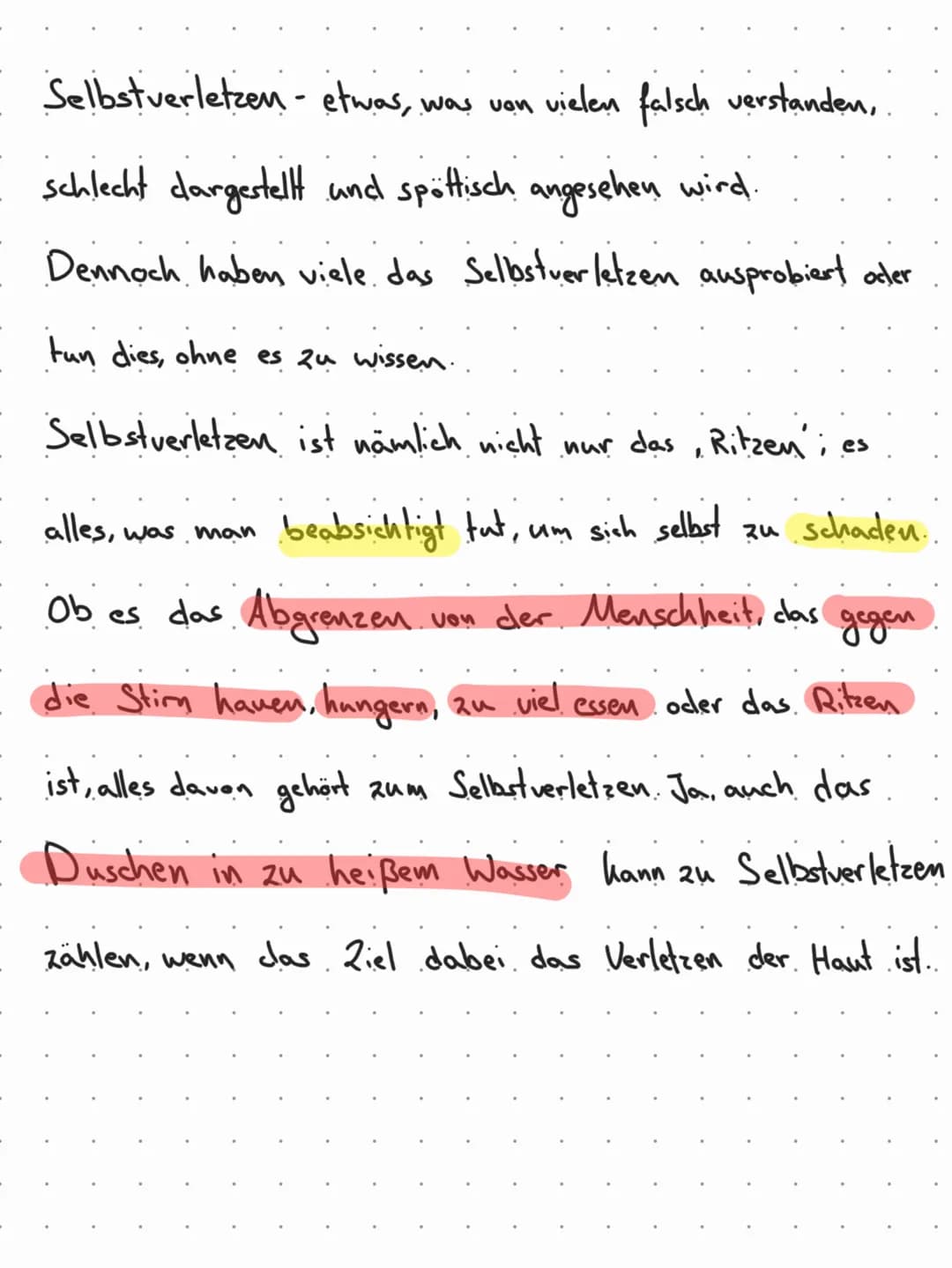 Wichtig
TW// self harm (culting, burning..., abuse, mental illness, Suicide
TW// Selbst verletzendes Verhalten, Missbrauch,
Geisteshrankheit
