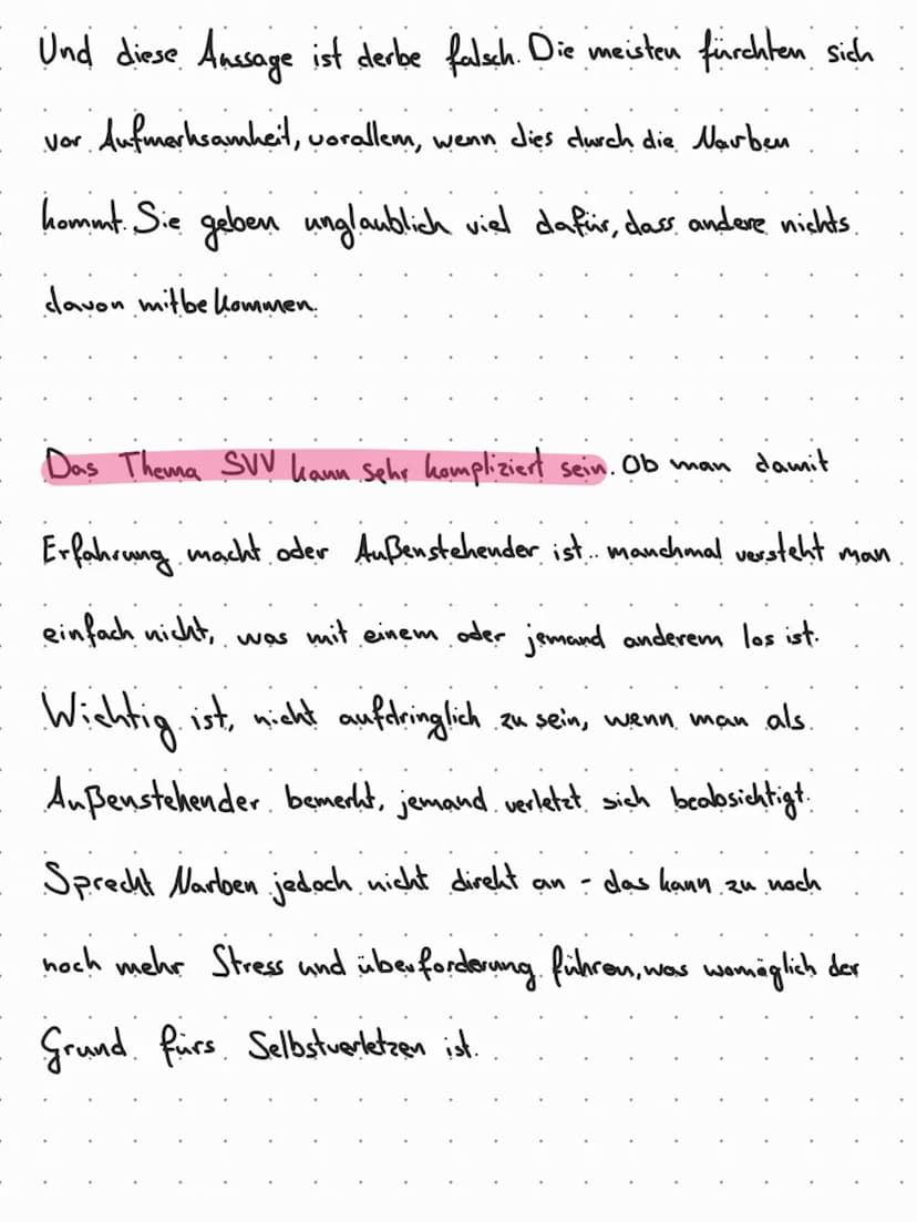 Wichtig
TW// self harm (culting, burning..., abuse, mental illness, Suicide
TW// Selbst verletzendes Verhalten, Missbrauch,
Geisteshrankheit