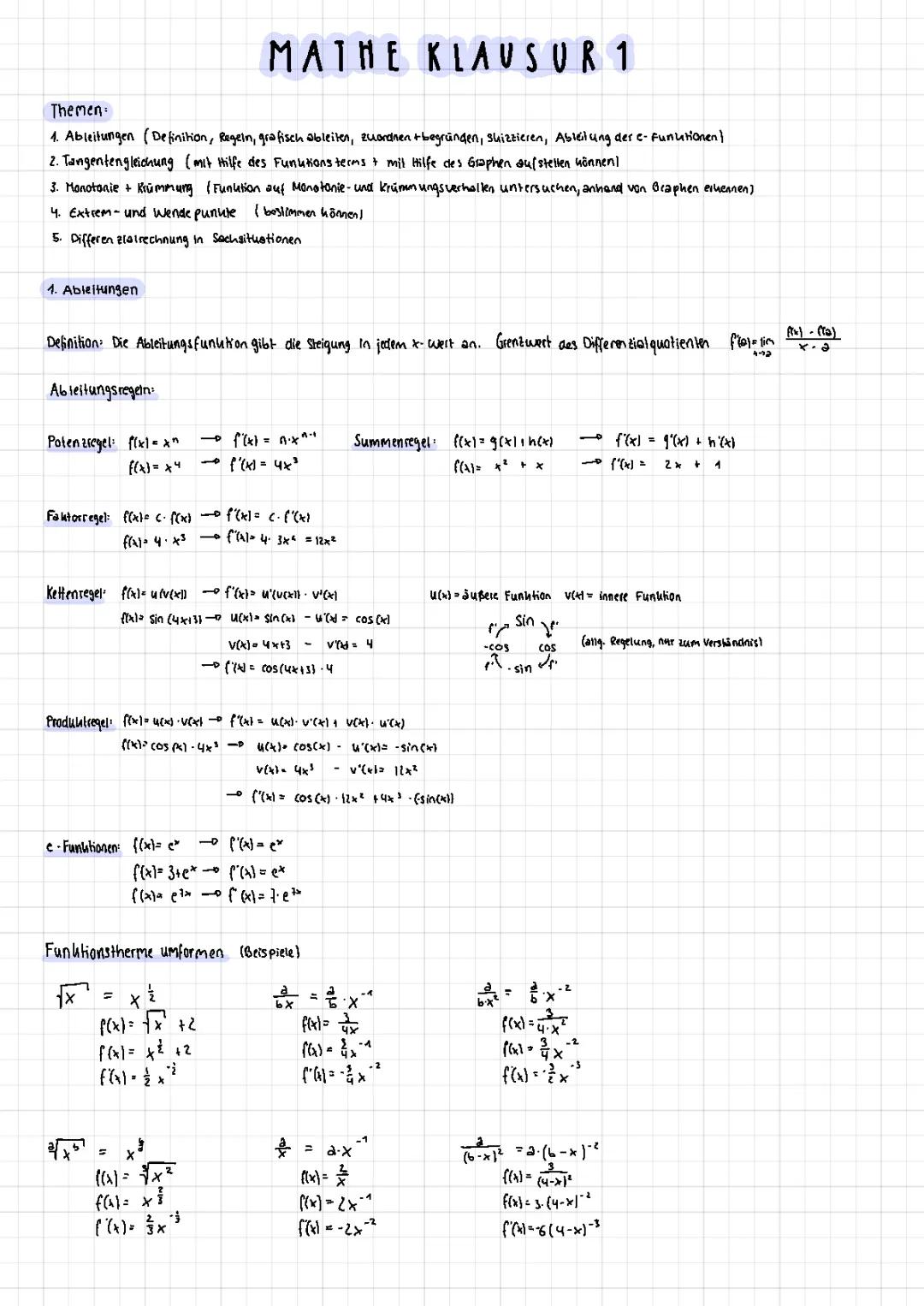 Ableitungsrechner und Monotonie: Einfach Mathe Lernen!