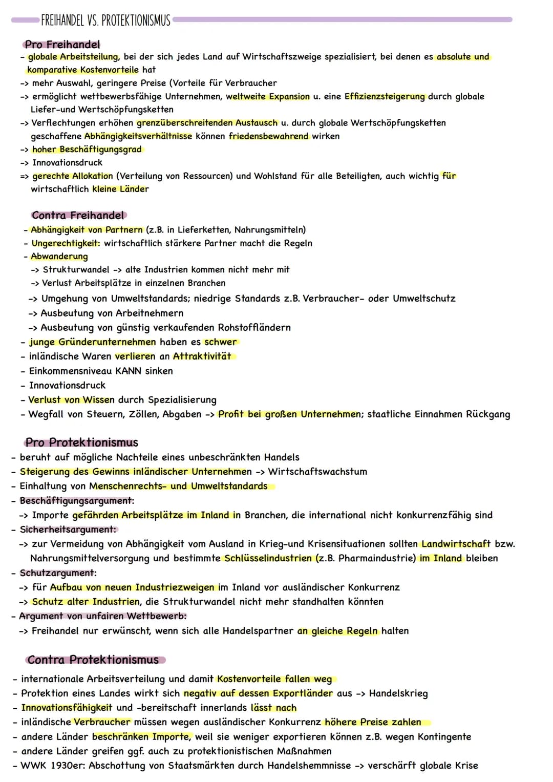 GLOBALISIERUNG
WELTHANDEL
Chancen und risiken weltwirtschaftlicher verflechtungen
Definition:
-> bezeichnet Vorgang, dass weltweite Verflech