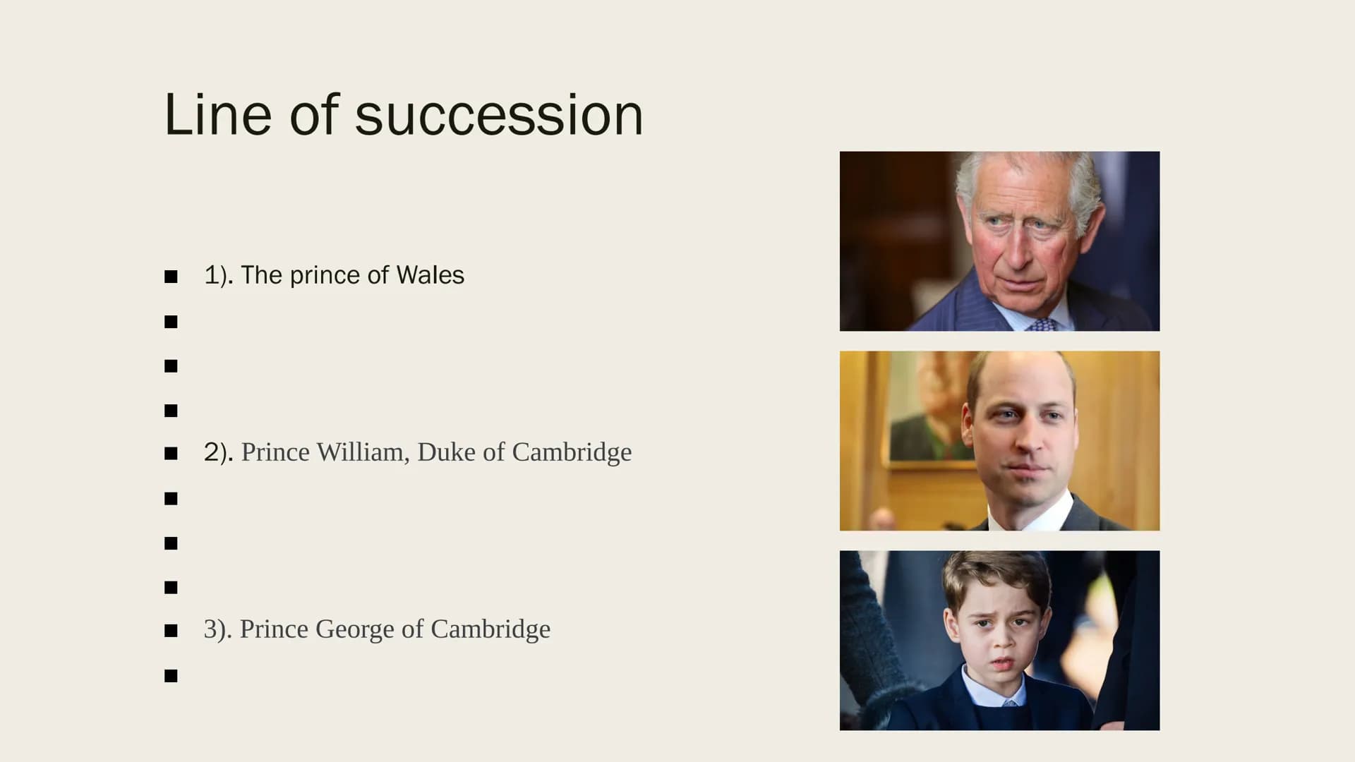 BRITISH MONARCHY
The United Kingdom presents
The royal family Index
■
■
1). British royal dynasties
2). Succession and coronation
3). Powers