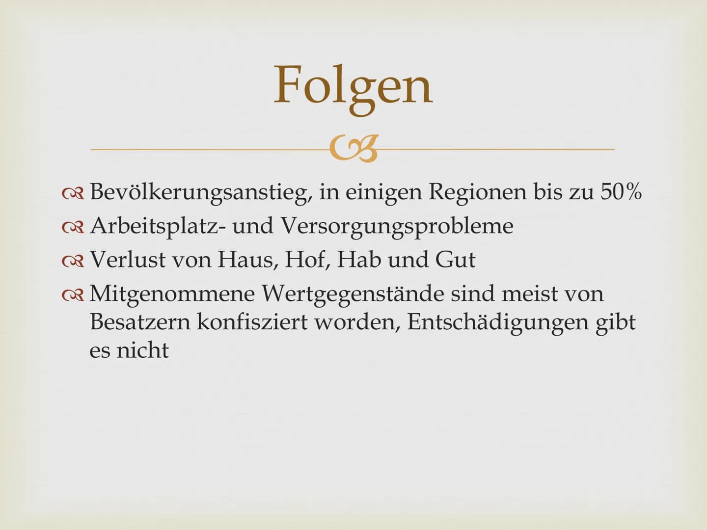Flucht und Vertreibung
im und nach dem 2
Weltkrieg
2. Gliederung
CB
Flucht und Vertreibung im 2 Weltkrieg
Probleme während der Flucht
Folgen