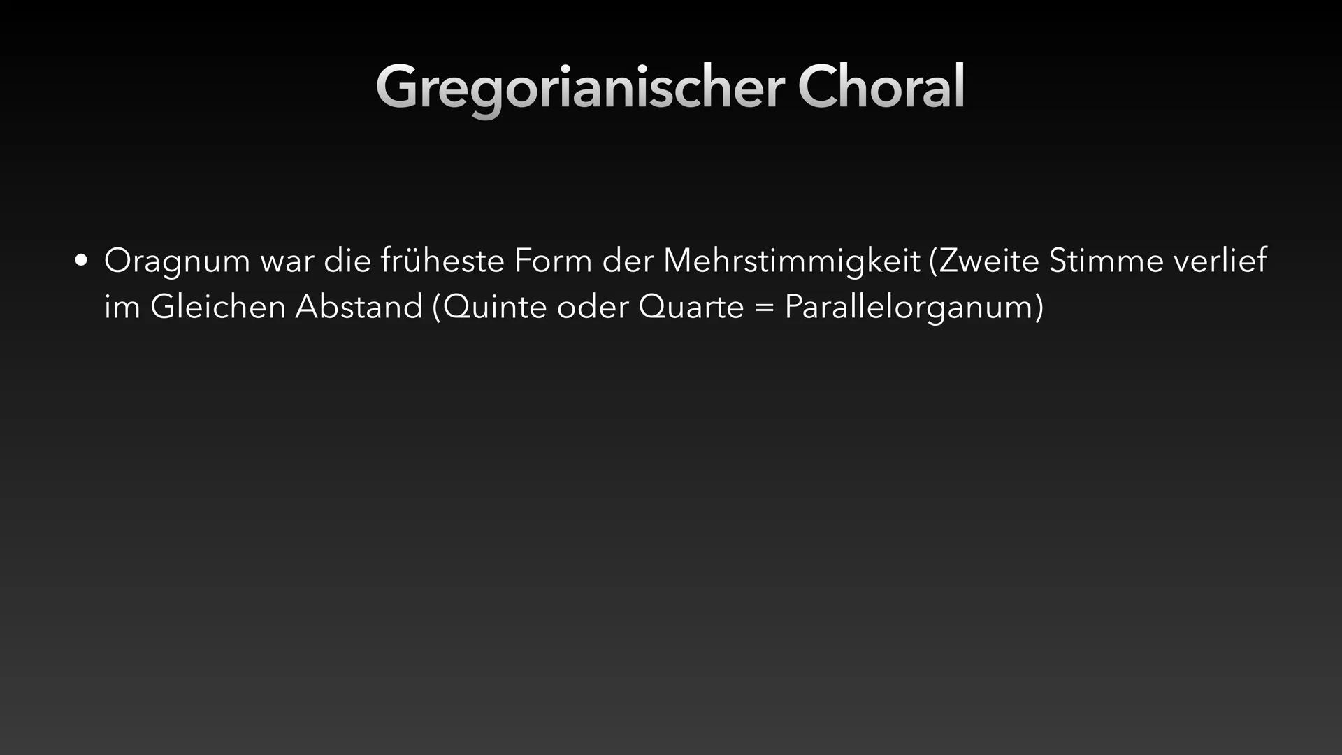 Mittelalterliche Musik
- Europäische Musik des Mittelalters: 9.-15.
Jahrhundert
- Drei Epochen: Gregorianischer Gesang (bis 1100;
einstimmig