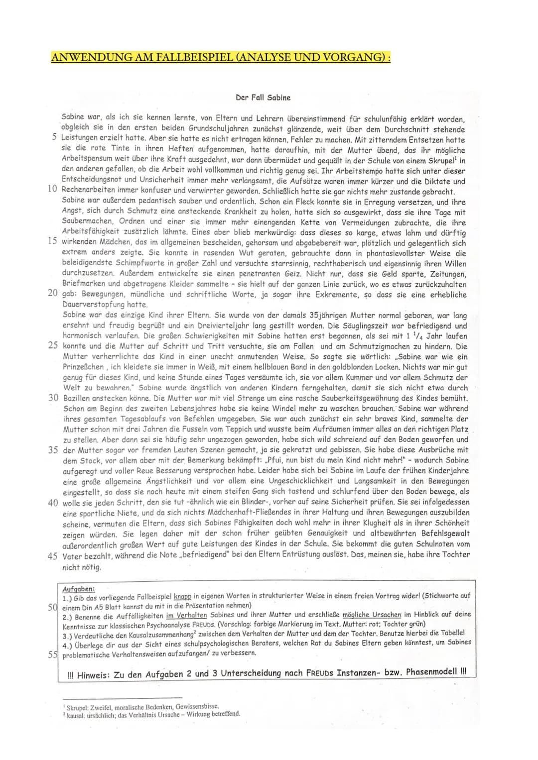 Begriffserklärungen der psychoanalytischen Theorien von Sigmund Freud:
Die Psychoanalyse* geht auf den Neurologen Sigmund Freud zurück.
Freu