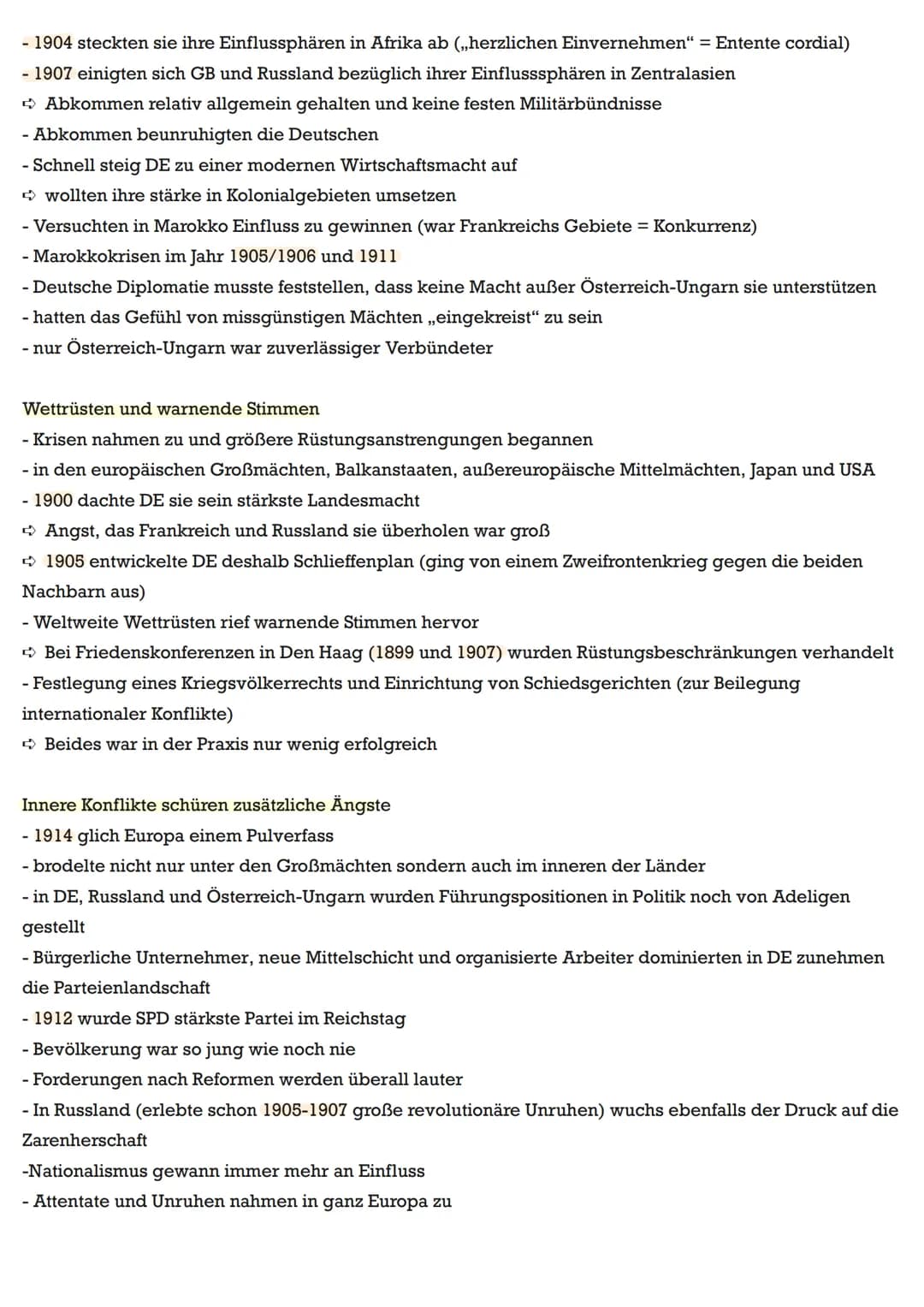 Zündschnüre zum Pulverfass Europa
Mächtekonstellationen verändern sich:
- Gleichgewicht der Mächte (nach Wiener Kongress 1814/1815)
Großbrit