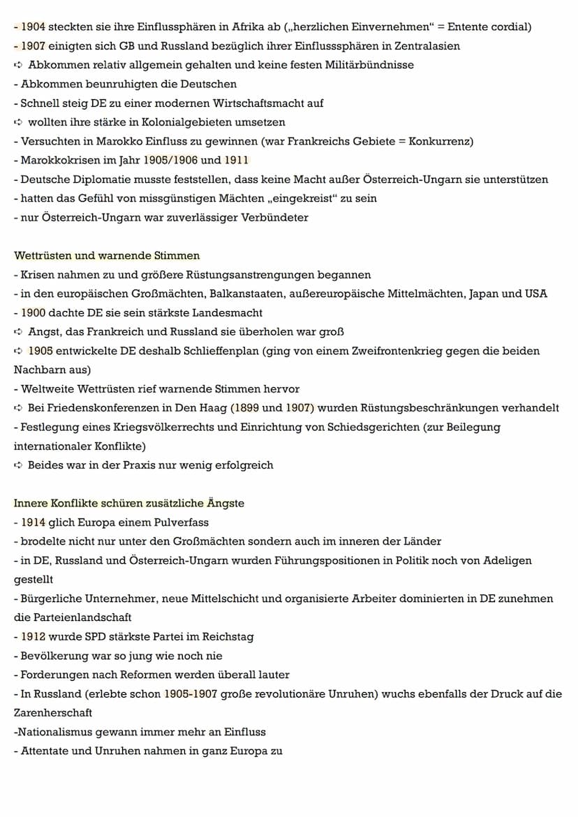 Zündschnüre zum Pulverfass Europa
Mächtekonstellationen verändern sich:
- Gleichgewicht der Mächte (nach Wiener Kongress 1814/1815)
Großbrit
