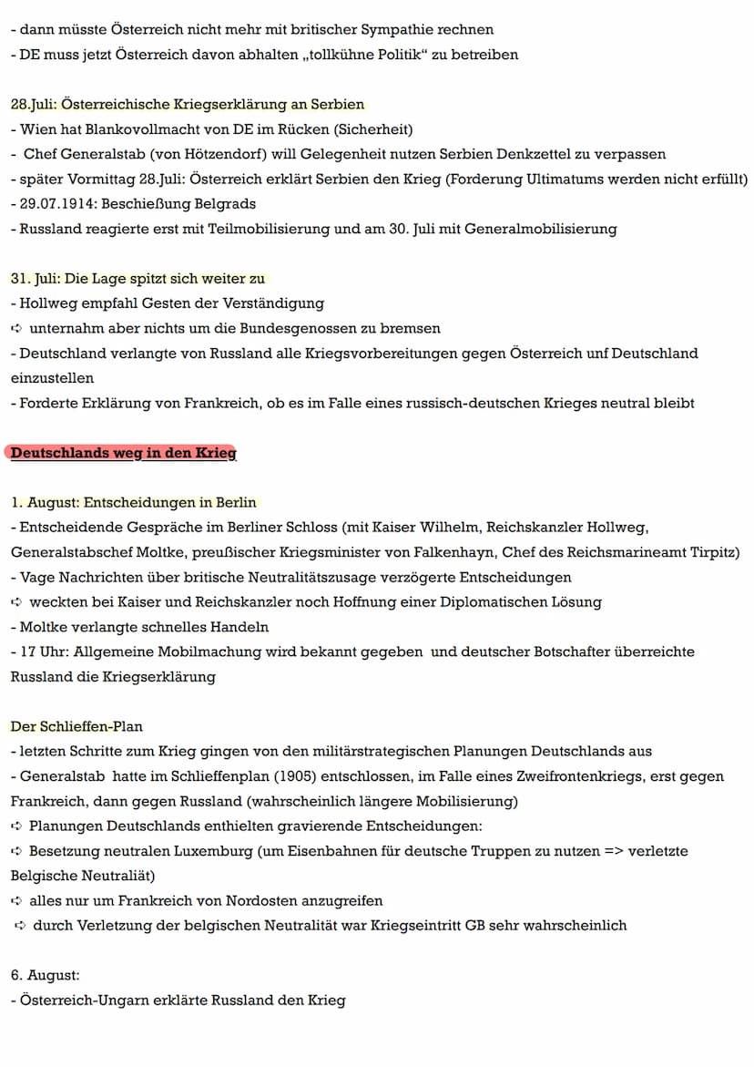 Zündschnüre zum Pulverfass Europa
Mächtekonstellationen verändern sich:
- Gleichgewicht der Mächte (nach Wiener Kongress 1814/1815)
Großbrit