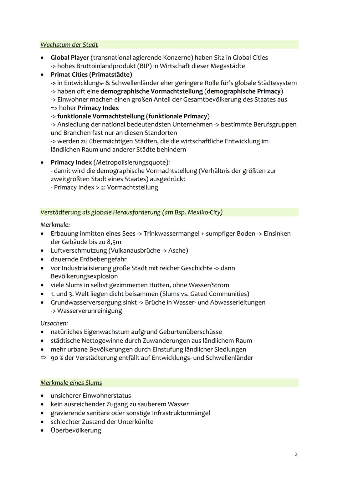 
<p>Der geographische Stadtbegriff umfasst sowohl qualitative als auch quantitative Merkmale. Qualitative Merkmale beziehen sich auf die nat
