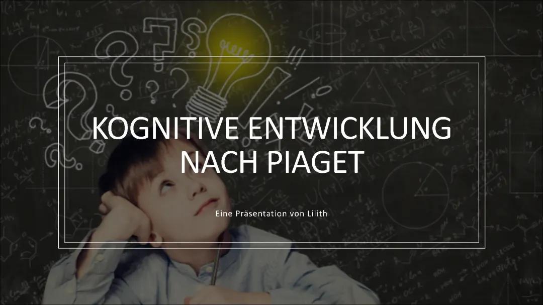 Piaget's Kognitive Entwicklung: Einfach erklärt und die 4 Phasen