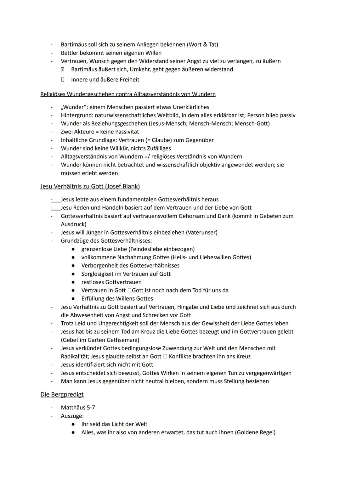 Religion Abiturstoff
Q1: Jesus Christus- das menschgewordene Wort Gottes: Die Reich-Gottes-Botschaft, Die
Auferstehung Jesu (Hoffnung über d