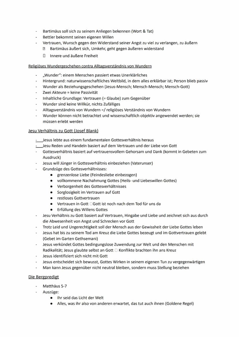 Religion Abiturstoff
Q1: Jesus Christus- das menschgewordene Wort Gottes: Die Reich-Gottes-Botschaft, Die
Auferstehung Jesu (Hoffnung über d