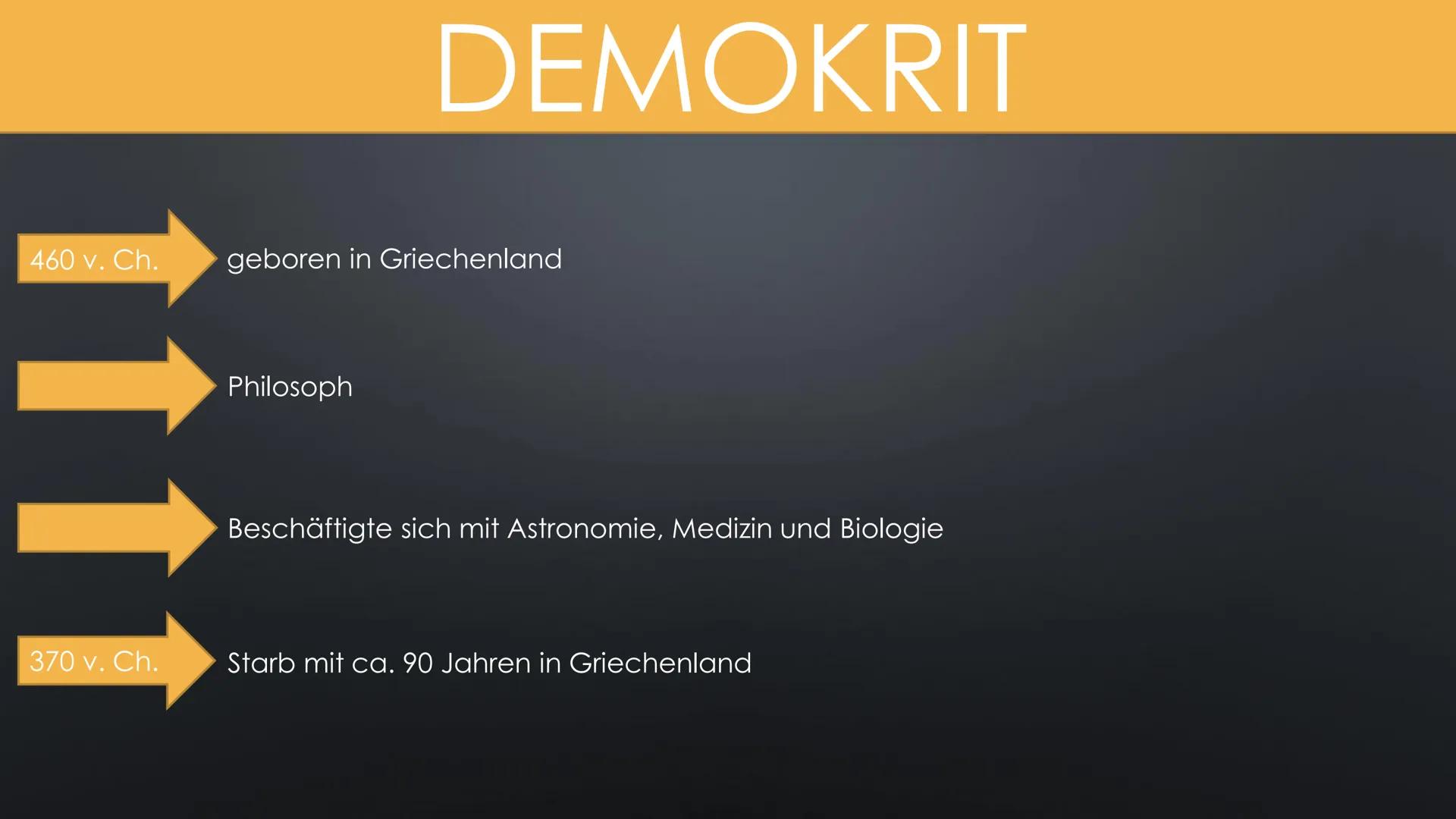 DIE ENTWICKLUNG DER
ATOMMODELLE Was ist ein Modell?
EIN MODELL IST EIN BESCHRÄNKTES ABBILD DER REALITÄT DEMOKRIT
THOMSON
Elektron
RUTHERFORD