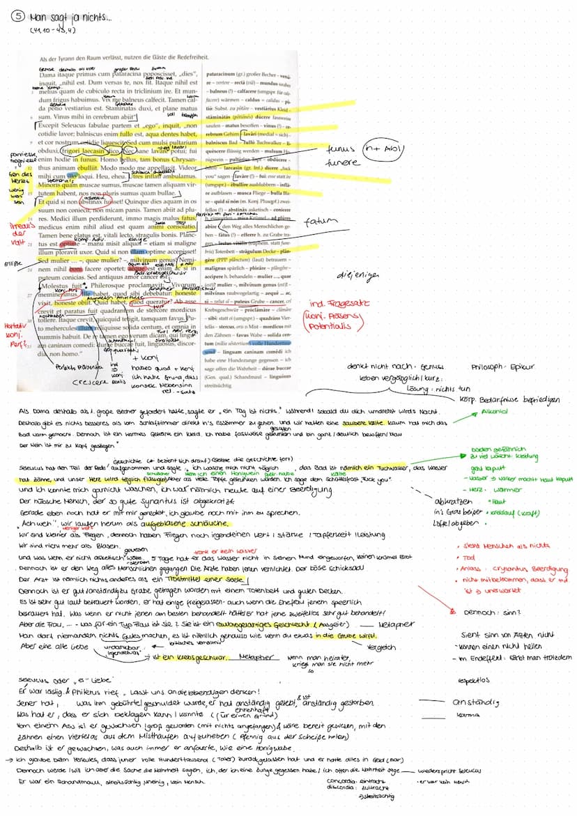  Das Gastmahl des Trimalchio
Ouverture im Bad (271-6 28,5-5).
Von einem Sklaven Agamemnons werden Encolpius, Ascyltus und Giton auf ein Gast