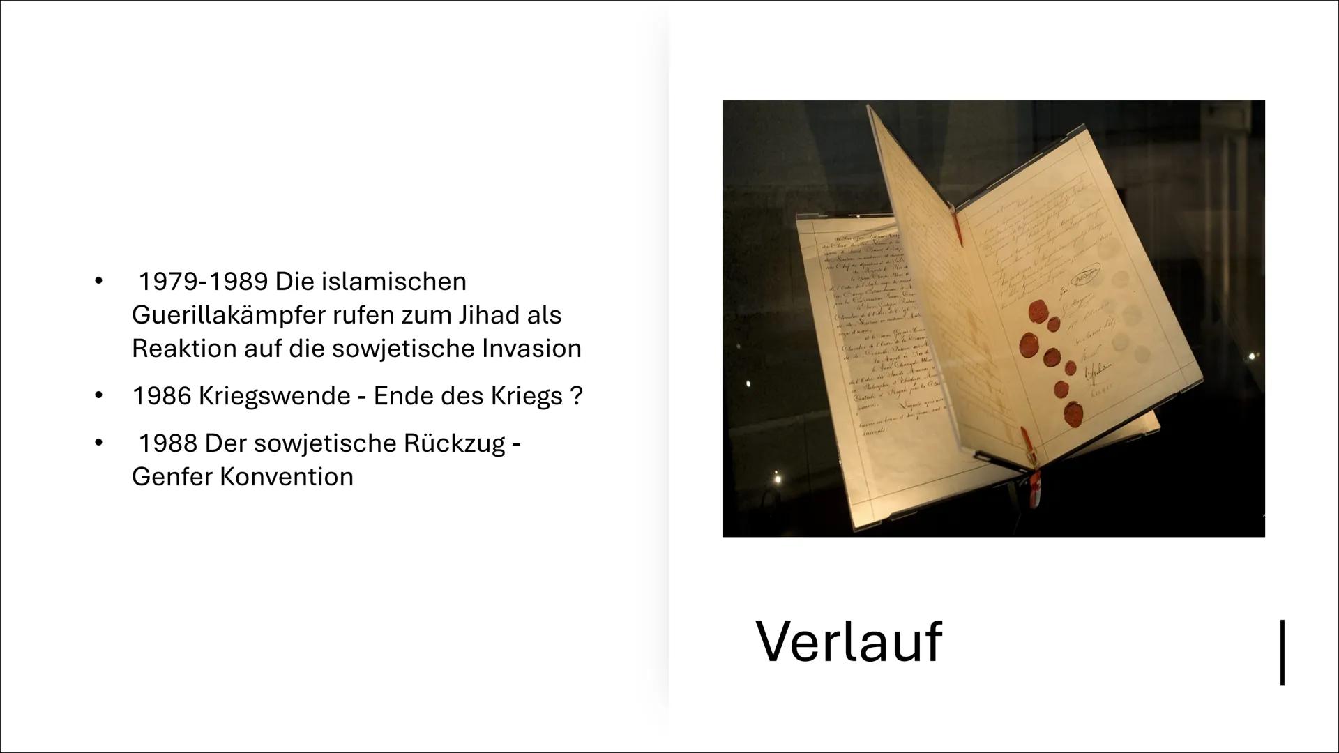 Der Krieg der Sowjetunion in Afghanistan 1. Historische und Politische
Hintergründe+ Die Saurrevolution
2. Verlauf
3. Das Ziel der sowjetisc