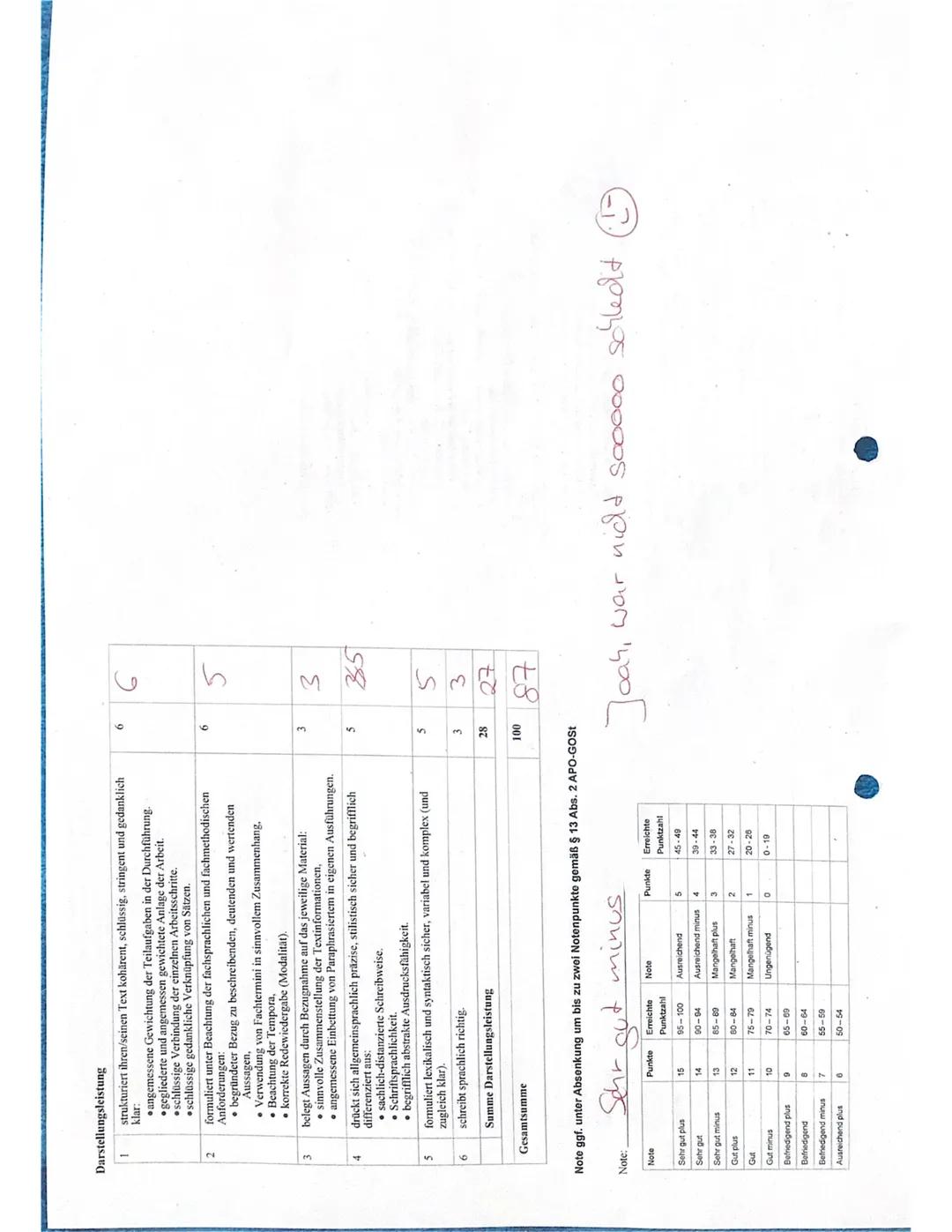 Deutsch GK QI
Name:
Inhaltliche Leistung
Aufgabe 1:
ΤΑ
1
2
3
4
Anforderungen
Die Schülerin/ der Schüler...
Klausur Nr. 3- Erwartungshorizont