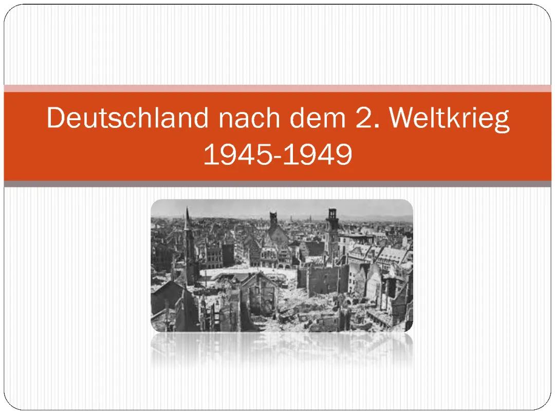 Deutschland nach dem 2. Weltkrieg: Geschichte, Potsdamer Abkommen und die Berliner Luftbrücke